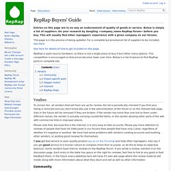 RepRap Buyers' Guide - RepRap