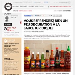 Vous reprendrez bien un peu de curation à la sauce juridique?