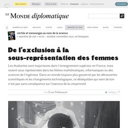 De l’exclusion à la sous-représentation des femmes, par Élisa Perrigueur (Le Monde diplomatique, octobre 2021)