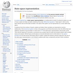 State-space representation
