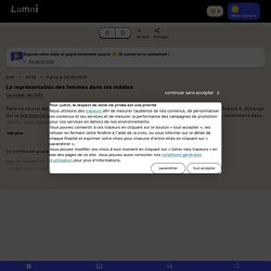 La représentation des femmes dans les médias