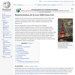 Représentation de la tour Eiffel dans l'art