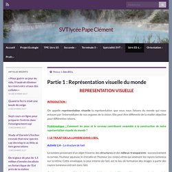 Partie 1 : Représentation visuelle du monde » SVT lycée Pape Clément