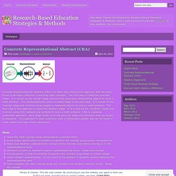 Research-Based Education Strategies & Methods