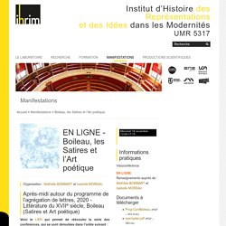 Institut d’Histoire des Représentations et des Idées dans les Modernités UMR 5317