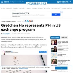 Gretchen Ho represents PH in US exchange program