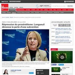 Répression du proxénétisme: Longueuil dénonce la perte d'une subvention