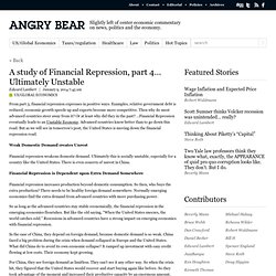 A study of Financial Repression, part 4… Ultimately Unstable