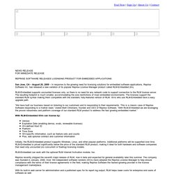 Embedded Licensing