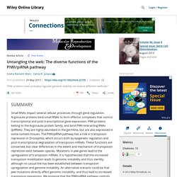 Untangling the web: The diverse functions of the PIWI/piRNA pathway - Mani - 2013 - Molecular Reproduction and Development