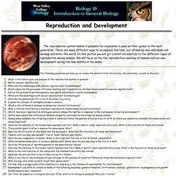 Biology 10 - Reproduction and Development