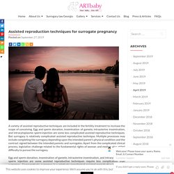 Assisted reproduction techniques for surrogate pregnancy