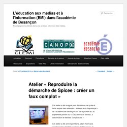 L'éducation aux médias et à l'information (EMI) dans l'académie de Besançon