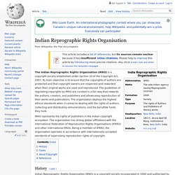 Indian Reprographic Rights Organisation