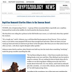 Reptilian Humanoid Startles Bikers in the Sonoran Desert - Cryptozoology News