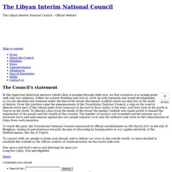 The Libyan Republic - The Interim Transitional National Council