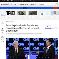 Avant la primaire de Floride, les républicains Romney et Gingrich s'écharpent