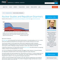 Nuclear Studies and Republican Disarmers » FAS Strategic Security Blog