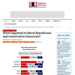 What happened to liberal Republicans and conservative Democrats?