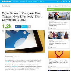 Republicans in Congress Use Twitter 'More Effectively' Than Democrats [STUDY]