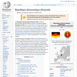 République démocratique allemande