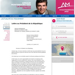 Summify - Lettre au Président de la République