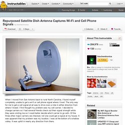 Repurpose An Old Dish Antenna to Boost Cell Phone / WiFi Signals