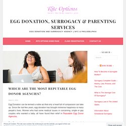 Which Are The Most Reputable Egg Donor Agencies? – Egg Donation, Surrogacy & Parenting Services