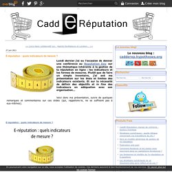 quels indicateurs de mesure