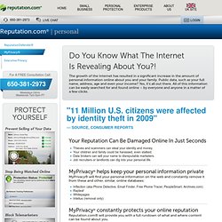 Products to Help Businesses and Consumers Control Their Online Lives : Reputation.com
