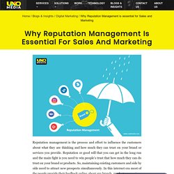 Why Reputation Management is essential for Sales and Marketing