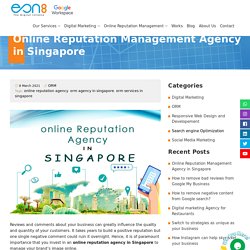 Online Reputation Management Agency in Singapore
