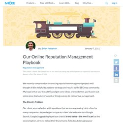Our Online Reputation Management Playbook