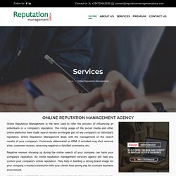 Online Reputation Management Services Africa, Reputation management services company