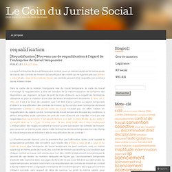 requalification « Le Coin du Juriste Social