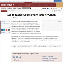 Flash Eco : Les requêtes Google vont fouiller Gmail