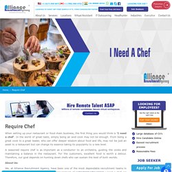 I Need A Chef - Require Chef At Affordable Price - Alliance