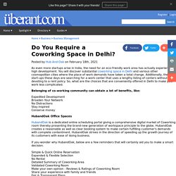 Do You Require a Coworking Space in Delhi?