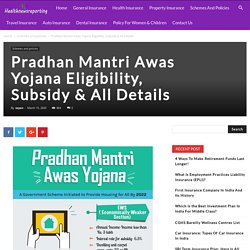 Pradhan Mantri Awas Yojana eligibility - Your Guide to Insurance