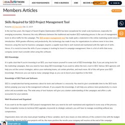 Skills Required for SEO Project Management Tool