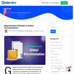 Requirements Related to Global Documentation