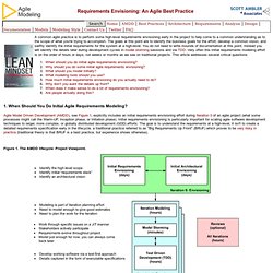 Requirements Envisioning: An Agile Best Practice