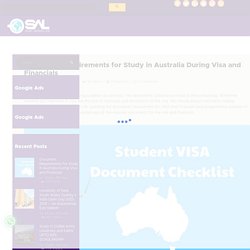 Document Requirements for Study in Australia During Visa and Financials