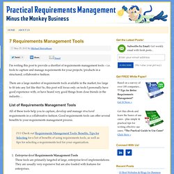 7 Requirements Management Tools
