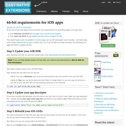 64-bit requirements for iOS apps
