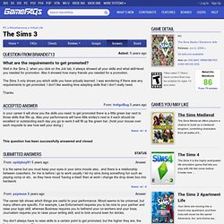 What are the requirements to get promoted? - The Sims 3 Answers for PC