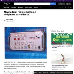 New federal requirements on cellphone surveillance