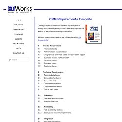 CRM Requirements Template