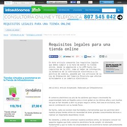 Requisitos legales para una tienda online