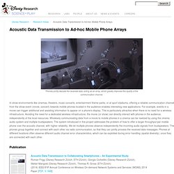 Multi-channel Acoustic Data Transmission to Ad-hoc Mobile Phone Arrays